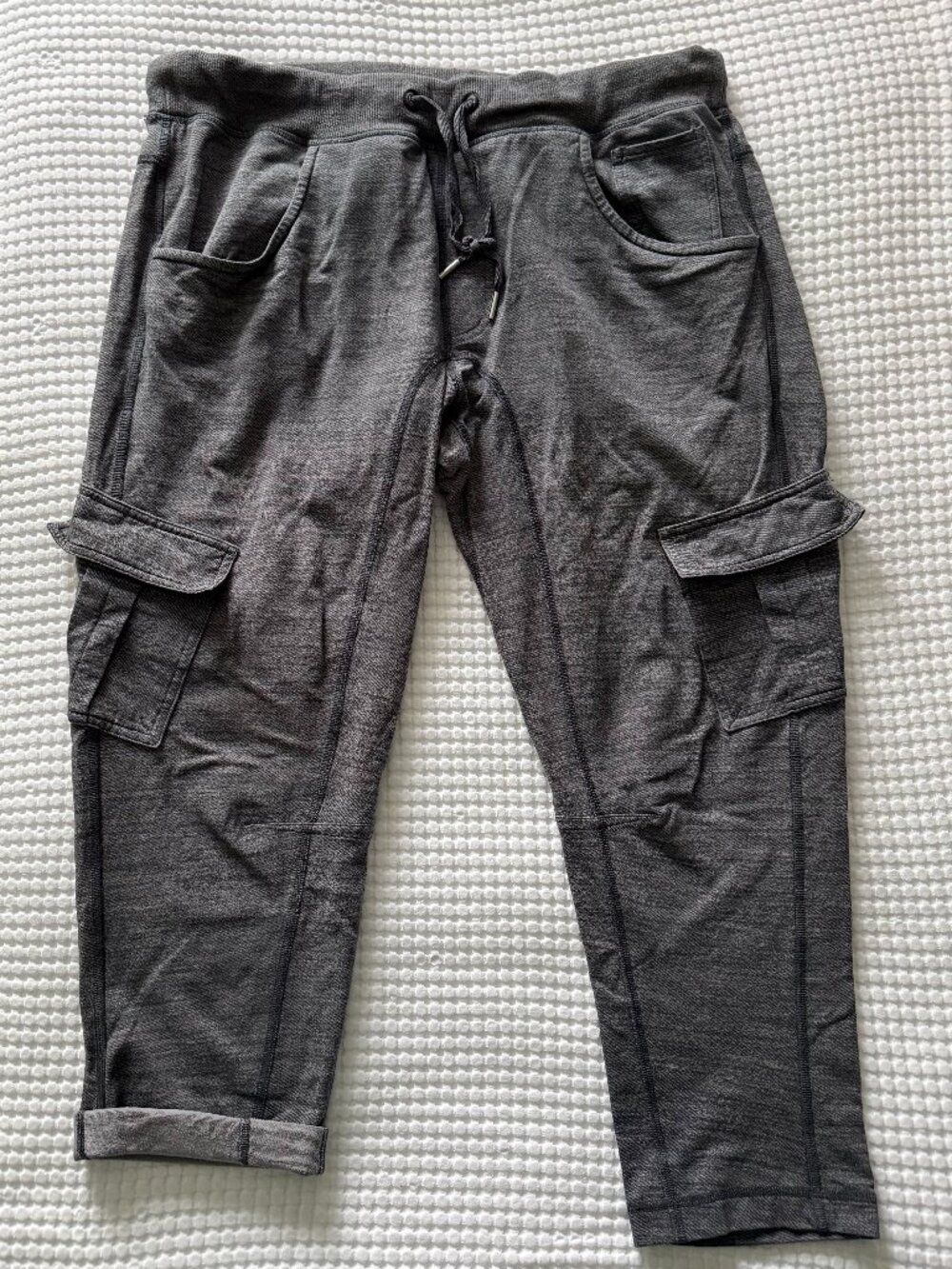 Carry and Go Crop - Commuter Denim Fossil Coal